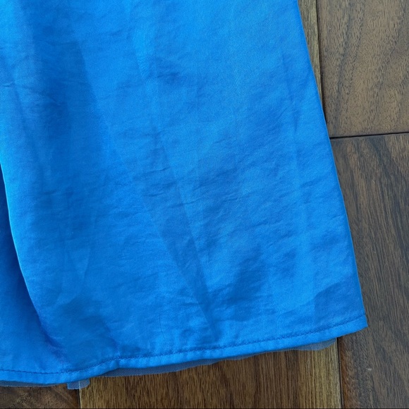 UNIQLO Reversible Silk Tulle Midi Skirt | M | Blue - Picture 3 of 8